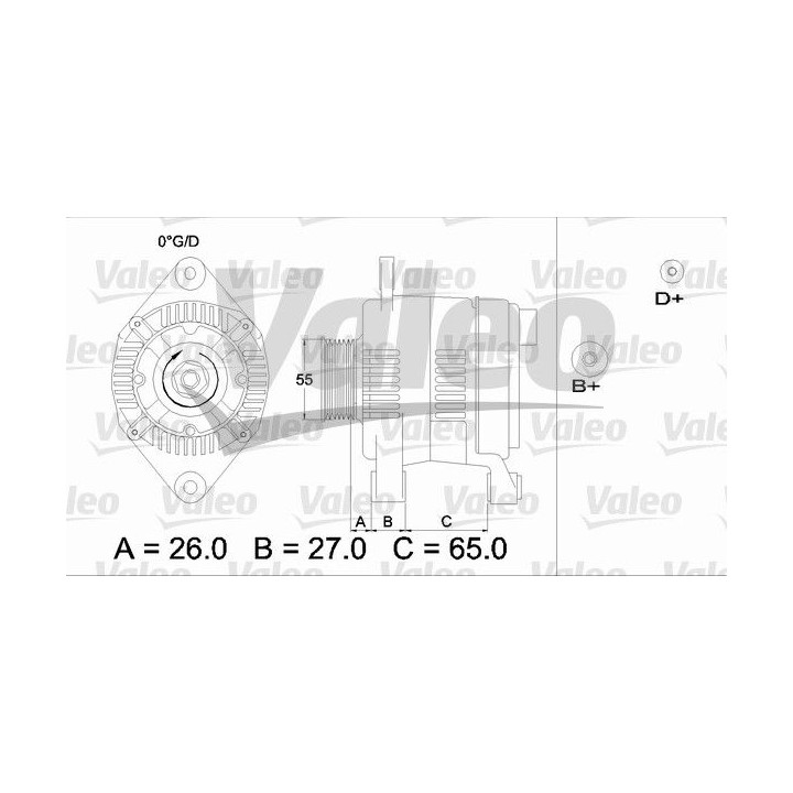 Kintamosios srovės generatorius VALEO 436635