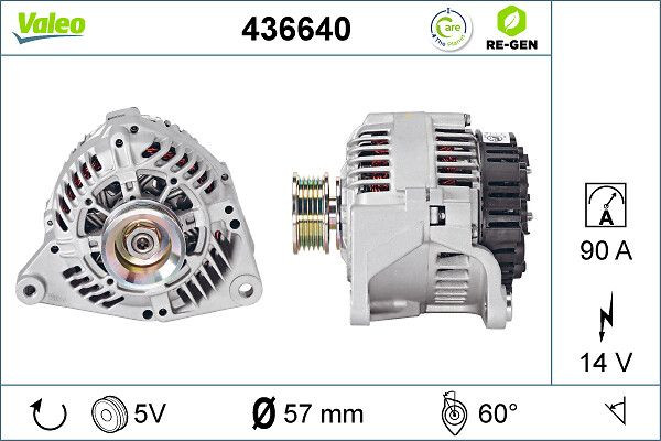 Kintamosios srovės generatorius VALEO 436640