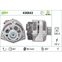 Kintamosios srovės generatorius VALEO 436643