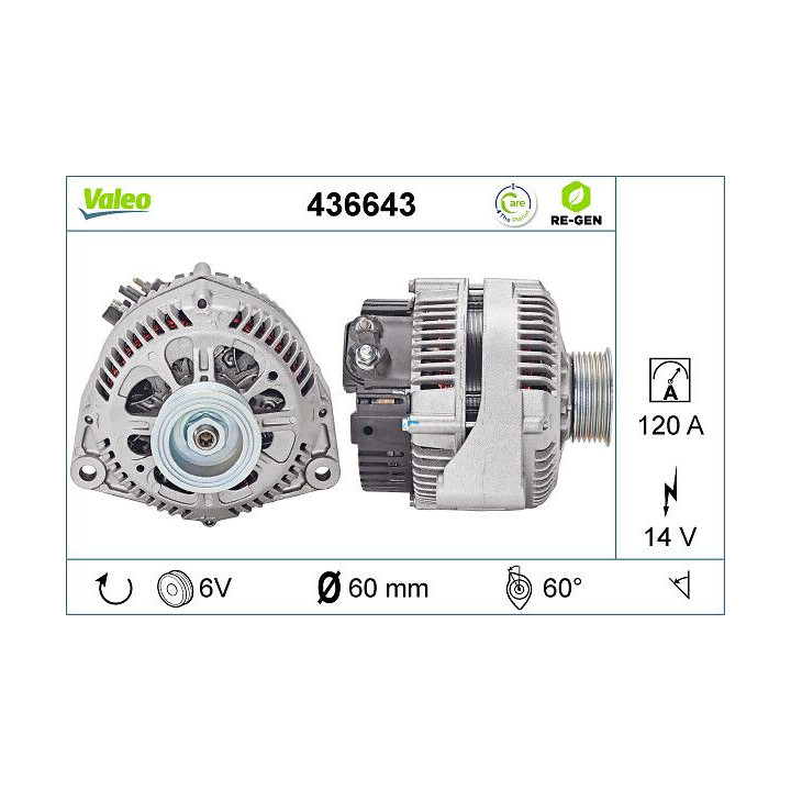Kintamosios srovės generatorius VALEO 436643