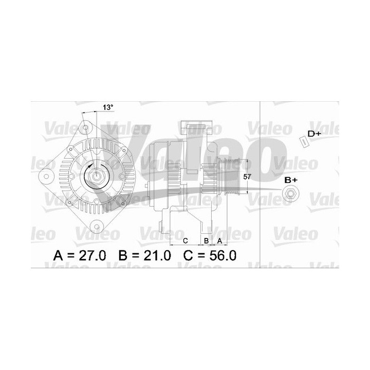 Kintamosios srovės generatorius VALEO 436653