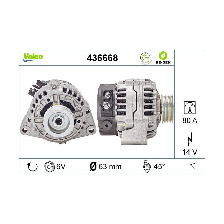 Kintamosios srovės generatorius VALEO 436668