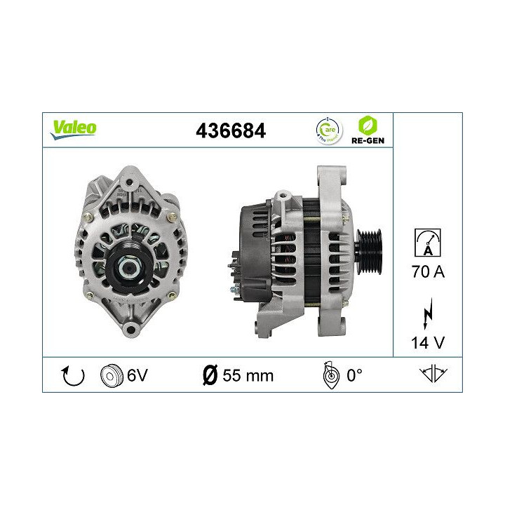 Kintamosios srovės generatorius VALEO 436684