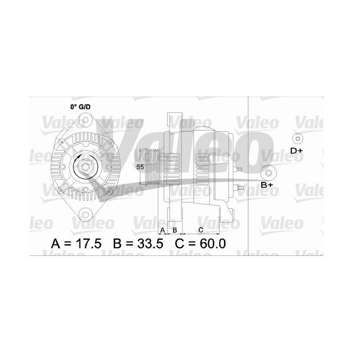 Kintamosios srovės generatorius VALEO 436684