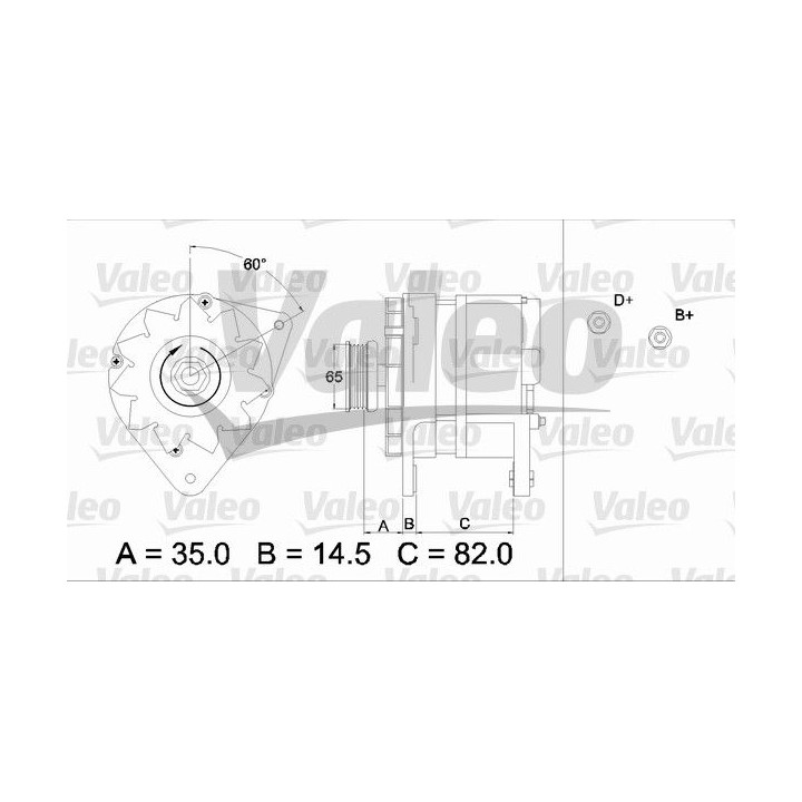 Kintamosios srovės generatorius VALEO 436689