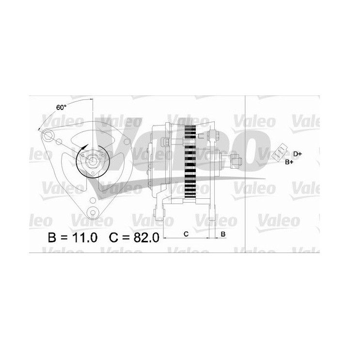 Kintamosios srovės generatorius VALEO 436695