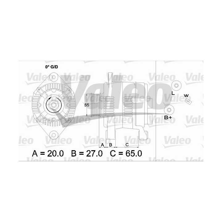 Kintamosios srovės generatorius VALEO 436713