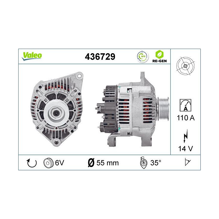 Kintamosios srovės generatorius VALEO 436729