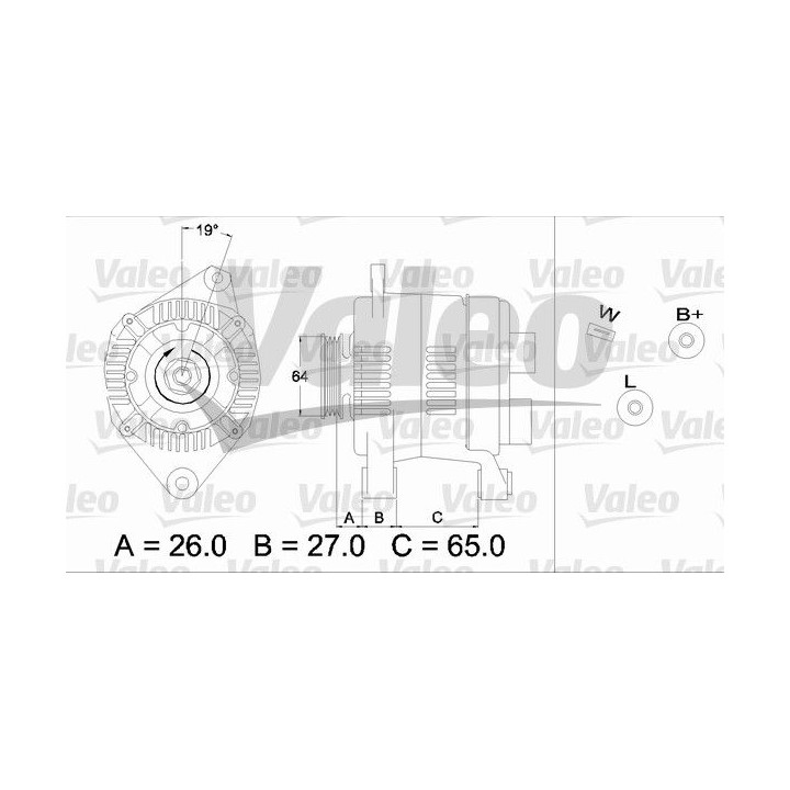 Kintamosios srovės generatorius VALEO 436737