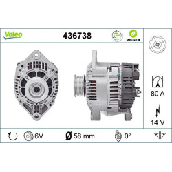 Kintamosios srovės generatorius VALEO 436738
