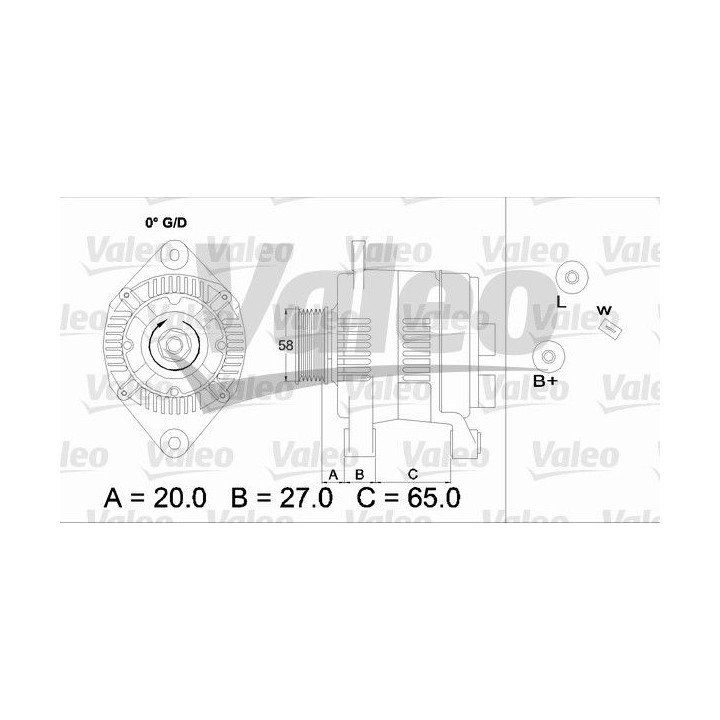 Kintamosios srovės generatorius VALEO 436738