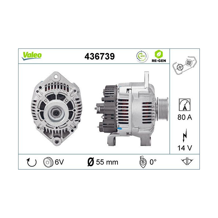 Kintamosios srovės generatorius VALEO 436739