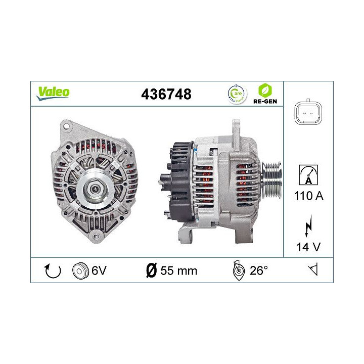 Kintamosios srovės generatorius VALEO 436748