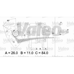 Kintamosios srovės generatorius VALEO 436774