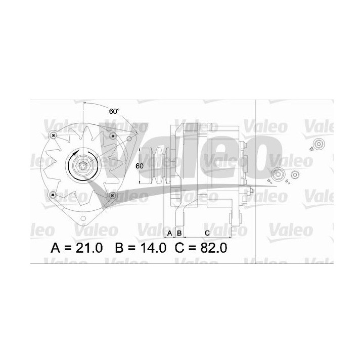 Kintamosios srovės generatorius VALEO 436786