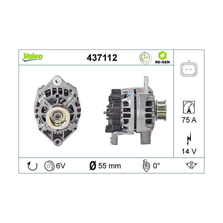 Kintamosios srovės generatorius VALEO 437112
