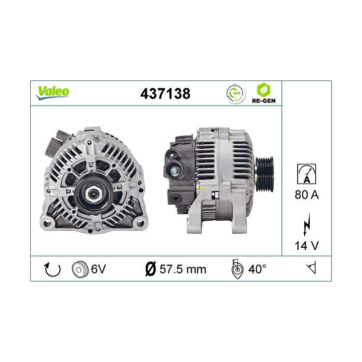 Kintamosios srovės generatorius VALEO 437138