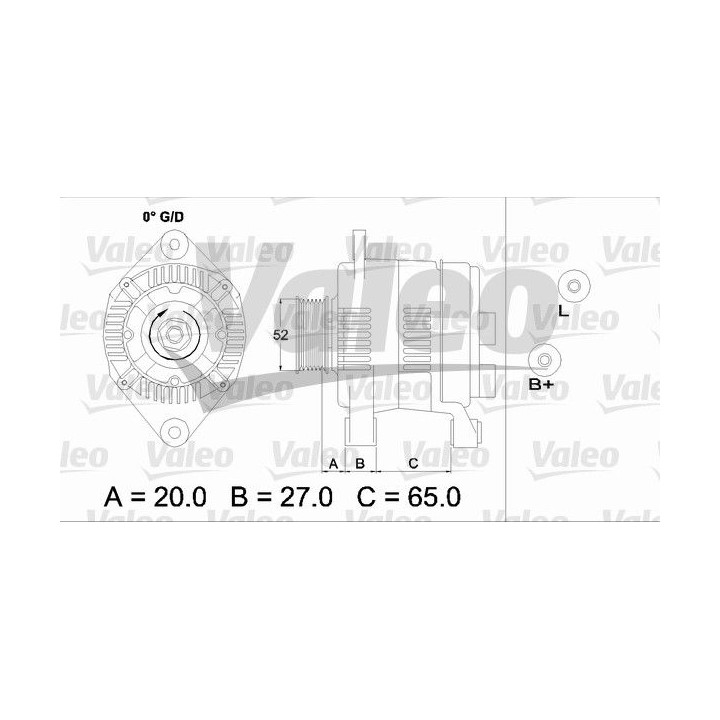 Kintamosios srovės generatorius VALEO 437141