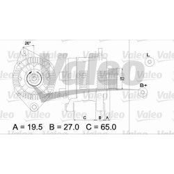 Kintamosios srovės generatorius VALEO 437142
