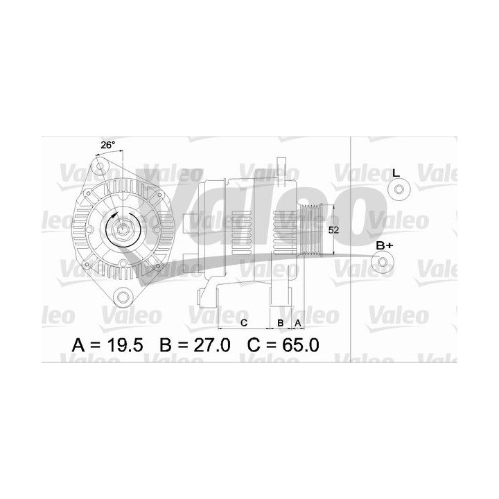 Kintamosios srovės generatorius VALEO 437142