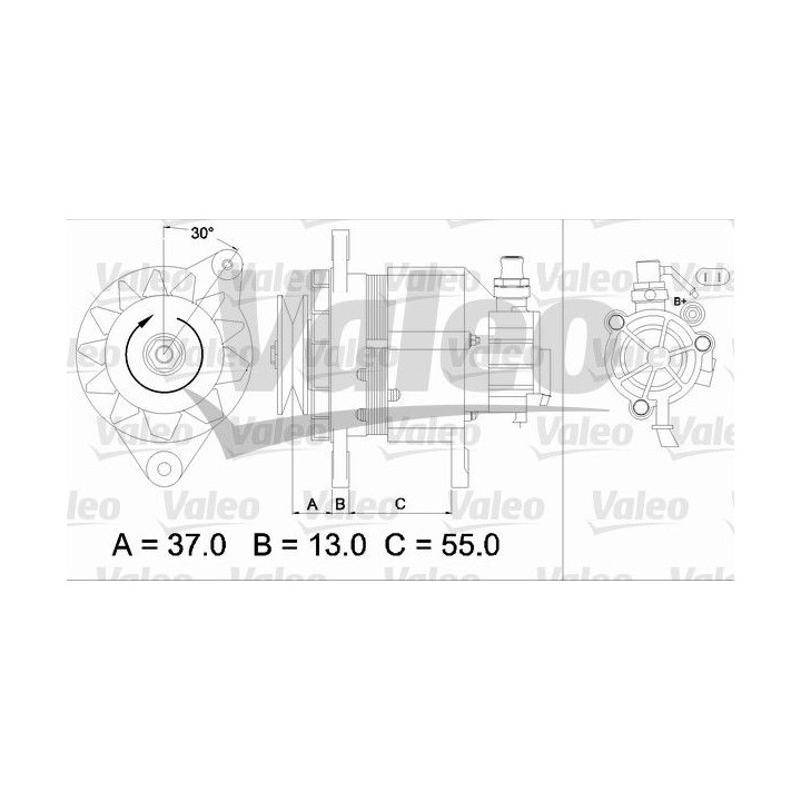 Kintamosios srovės generatorius VALEO 437146