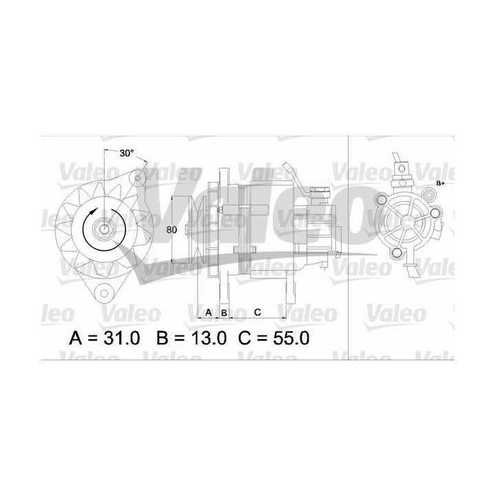 Kintamosios srovės generatorius VALEO 437148