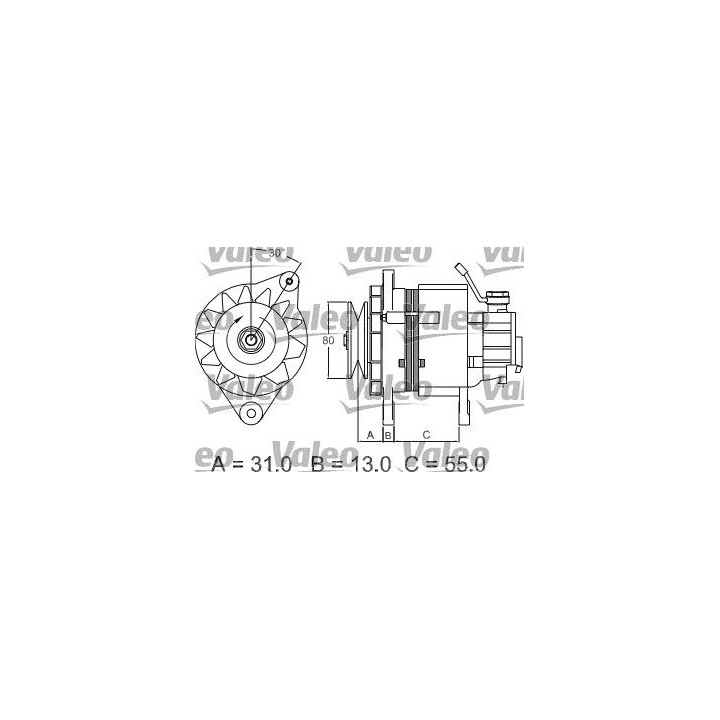Kintamosios srovės generatorius VALEO 437148