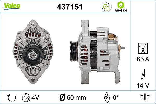 Kintamosios srovės generatorius VALEO 437151