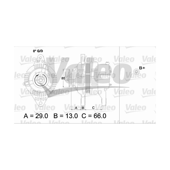 Kintamosios srovės generatorius VALEO 437157