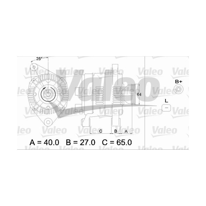 Kintamosios srovės generatorius VALEO 437168