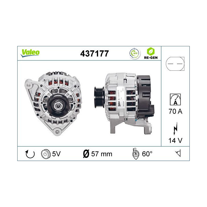 Kintamosios srovės generatorius VALEO 437177
