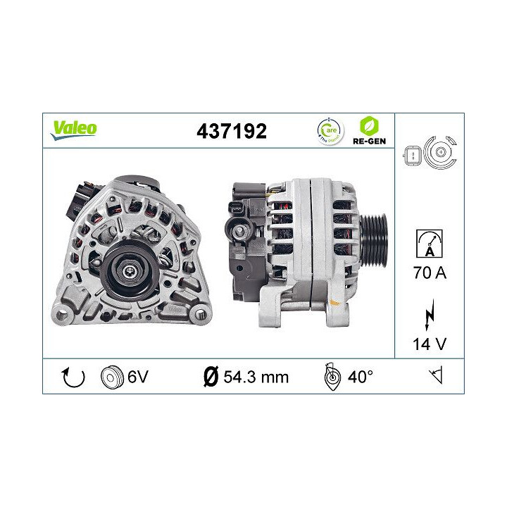 Kintamosios srovės generatorius VALEO 437192