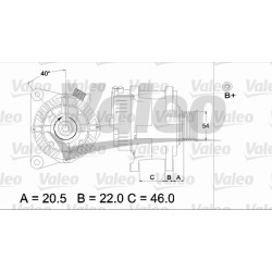 Kintamosios srovės generatorius VALEO 437193