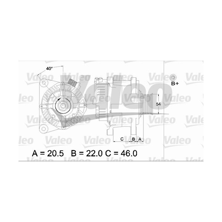 Kintamosios srovės generatorius VALEO 437193