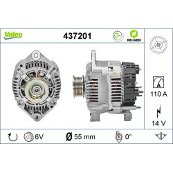 Kintamosios srovės generatorius VALEO 437201