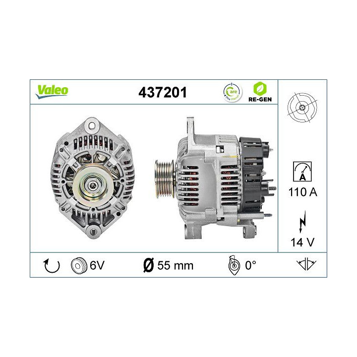 Kintamosios srovės generatorius VALEO 437201