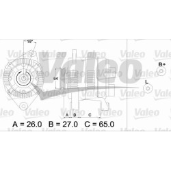 Kintamosios srovės generatorius VALEO 437206