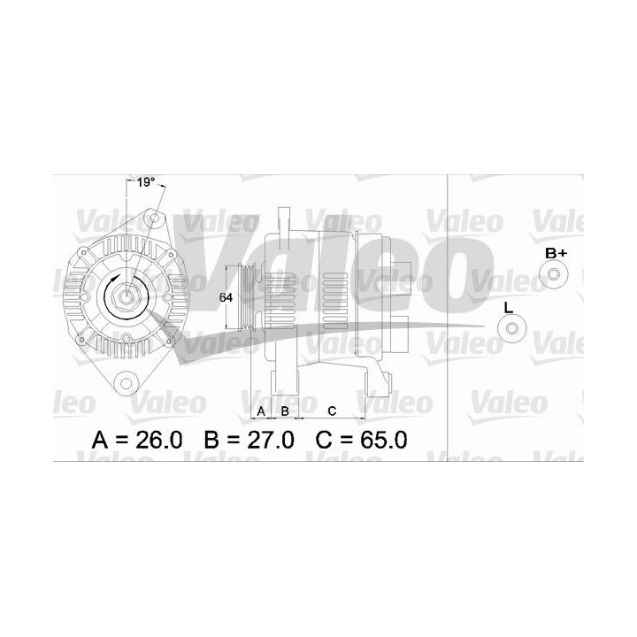 Kintamosios srovės generatorius VALEO 437206