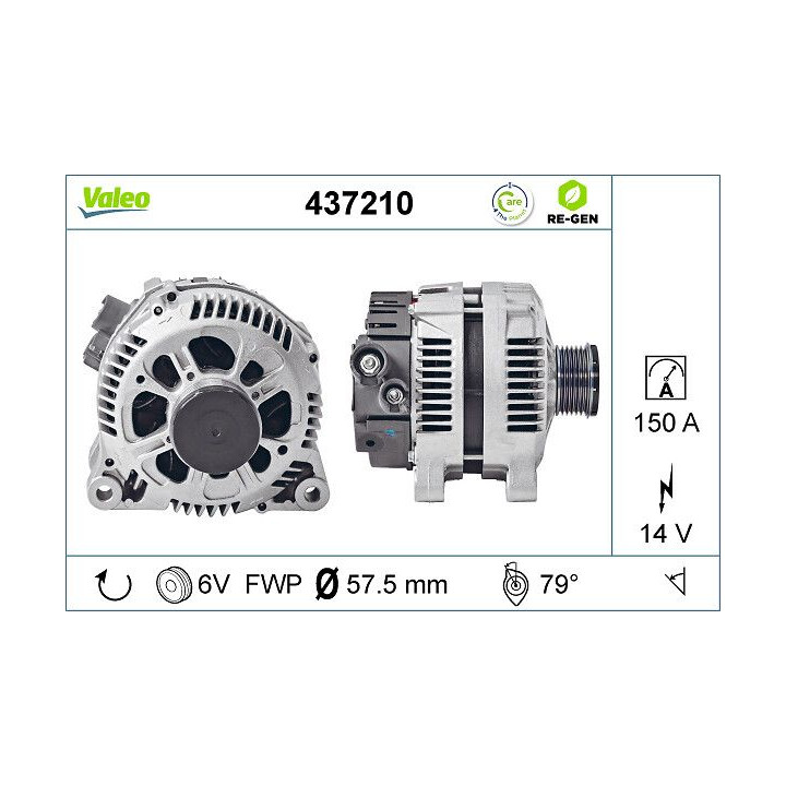 Kintamosios srovės generatorius VALEO 437210