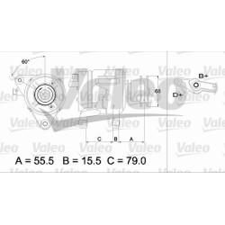 Kintamosios srovės generatorius VALEO 437218