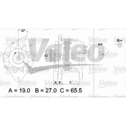 Kintamosios srovės generatorius VALEO 437220