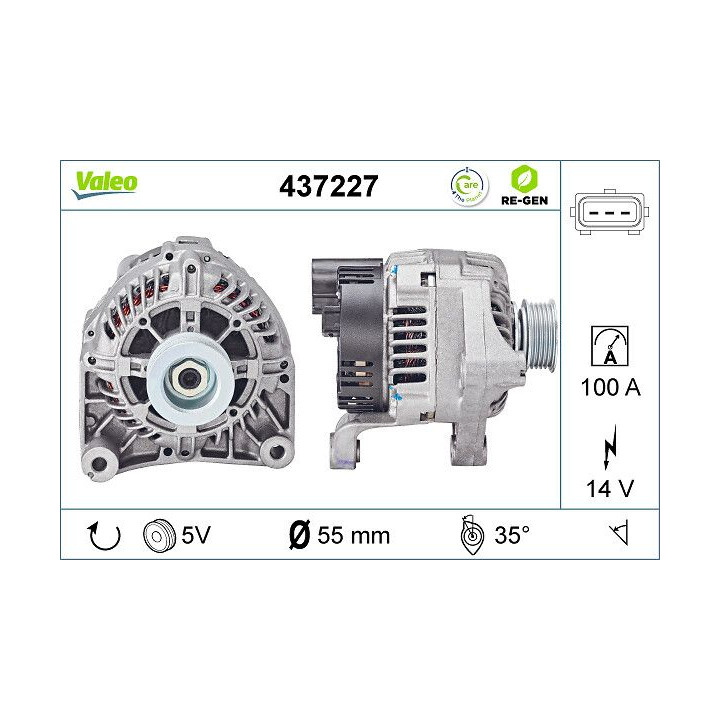 Kintamosios srovės generatorius VALEO 437227