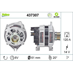 Kintamosios srovės generatorius VALEO 437307