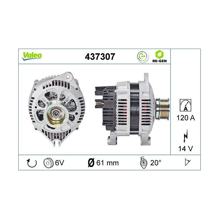 Kintamosios srovės generatorius VALEO 437307