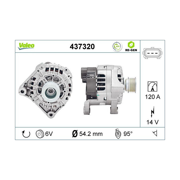 Kintamosios srovės generatorius VALEO 437320