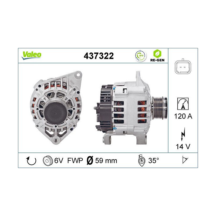 Kintamosios srovės generatorius VALEO 437322