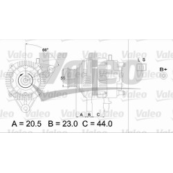 Kintamosios srovės generatorius VALEO 437334