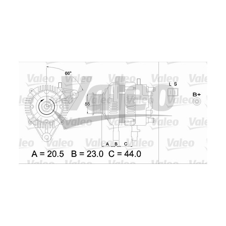 Kintamosios srovės generatorius VALEO 437334