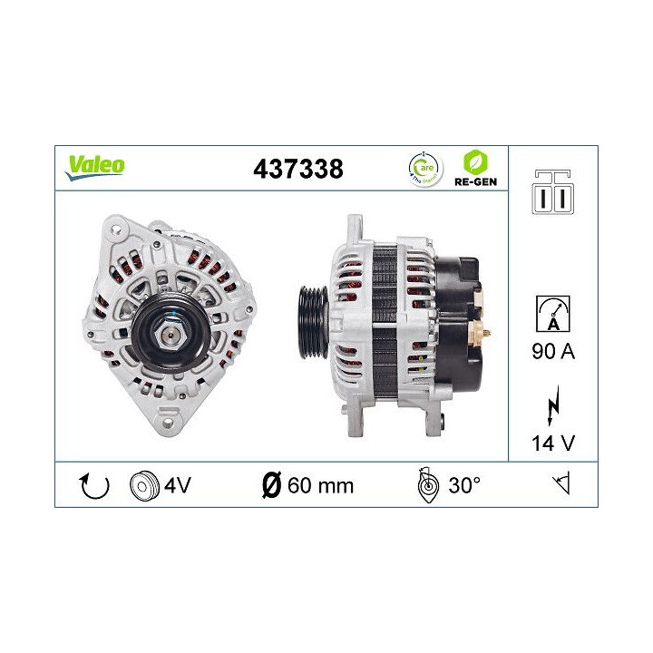 Kintamosios srovės generatorius VALEO 437338