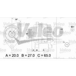 Kintamosios srovės generatorius VALEO 437347